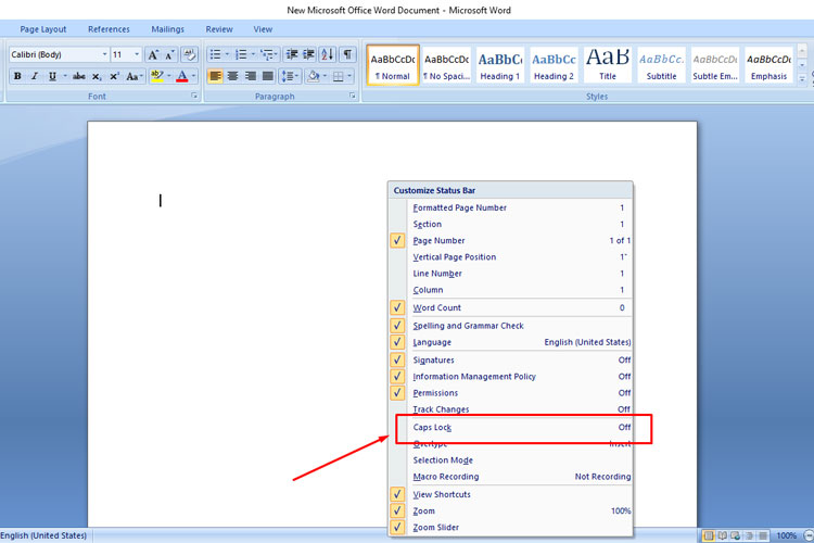 microsoft-word-caps-lock-menu