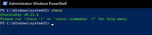 powershell-choco